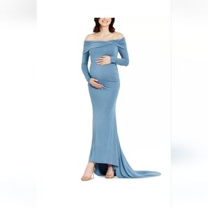Motherhood Maternity Blue Maxi Dress